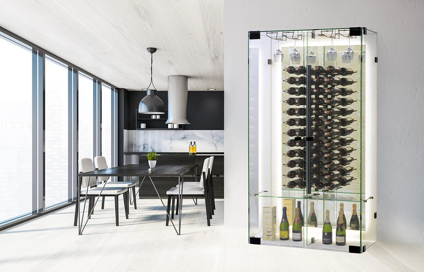 glass wine cellar enclosures